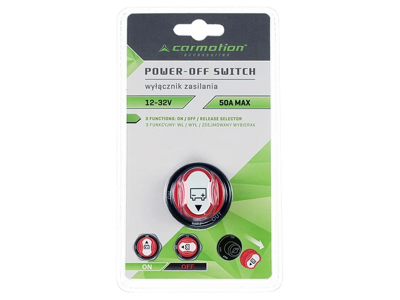 Akkumulátor kapcsoló 12-32V max 50A