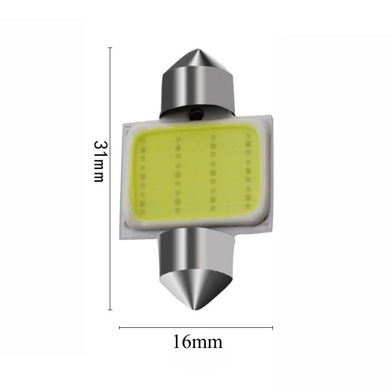 Auto Led 31mm Cob, White Light, 2db/szett