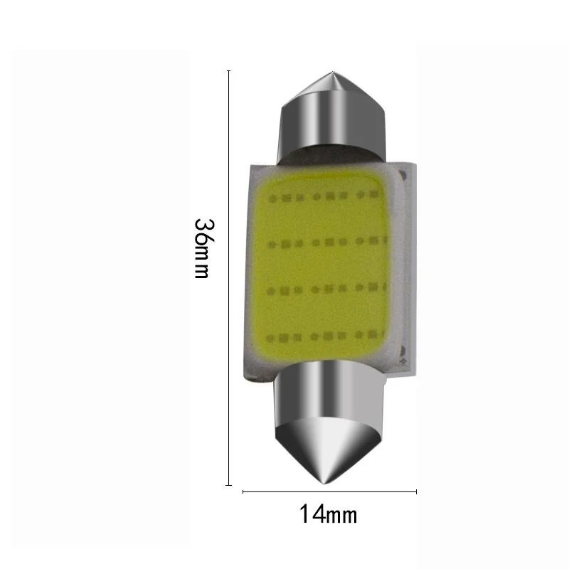 Auto Led 36mm Cob, White Light, 2db/szett