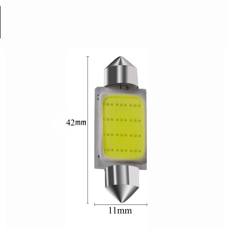 Auto Led 41mm Cob, White Light, 2db/szett
