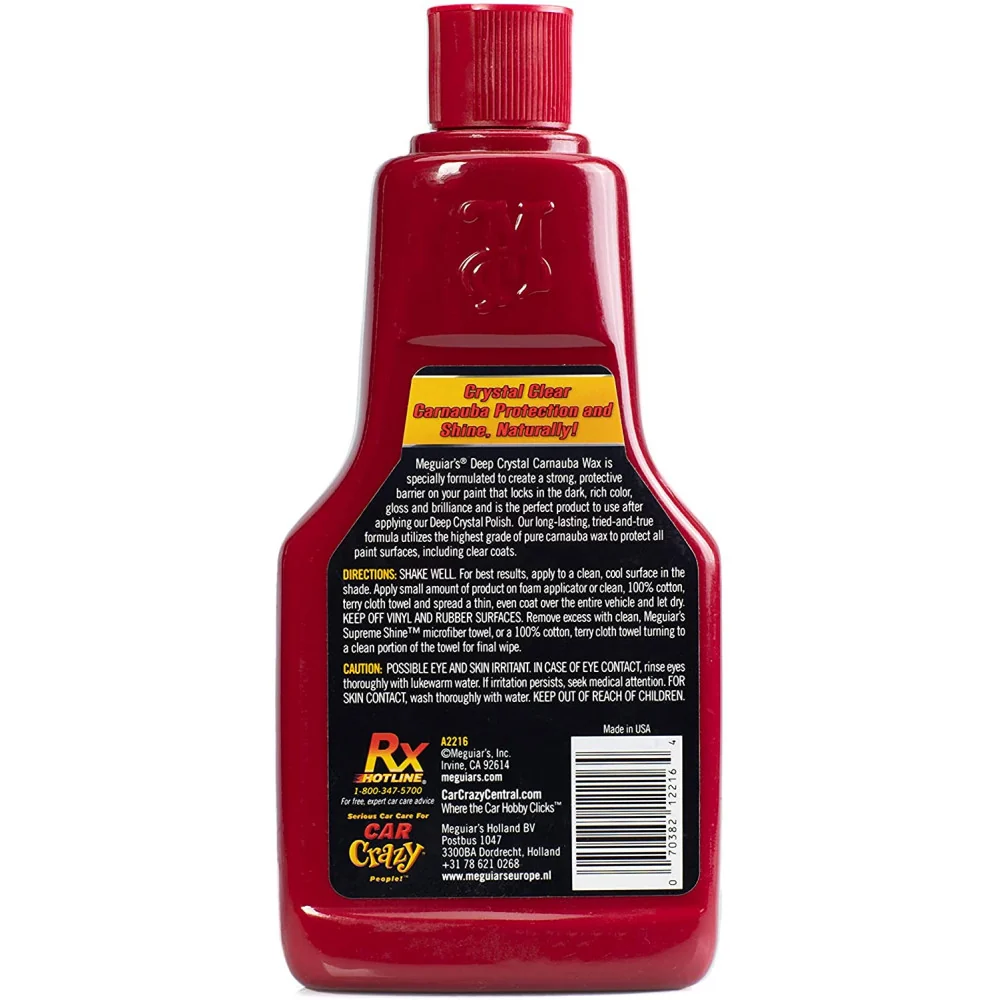Auto Liquid Wax Meguiar's Deep Crystal Carnauba Wax, 3. lépés, 473 ml