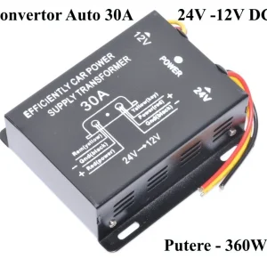 Automatikus feszültségátalakító 24V-12V DC/30A