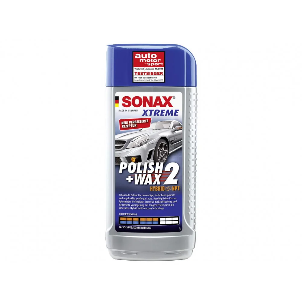 Autópolírozó és viasz Sonax Xtreme Polish Wax 2 Hybrid NPT, 500ml