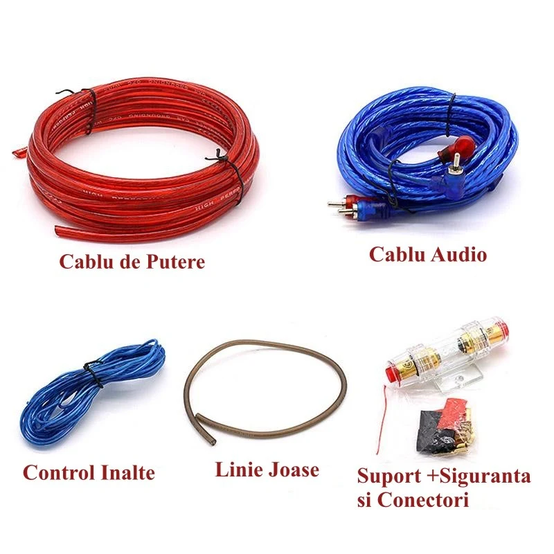 Autós mélynyomó audio kábelkészlet MD-668
