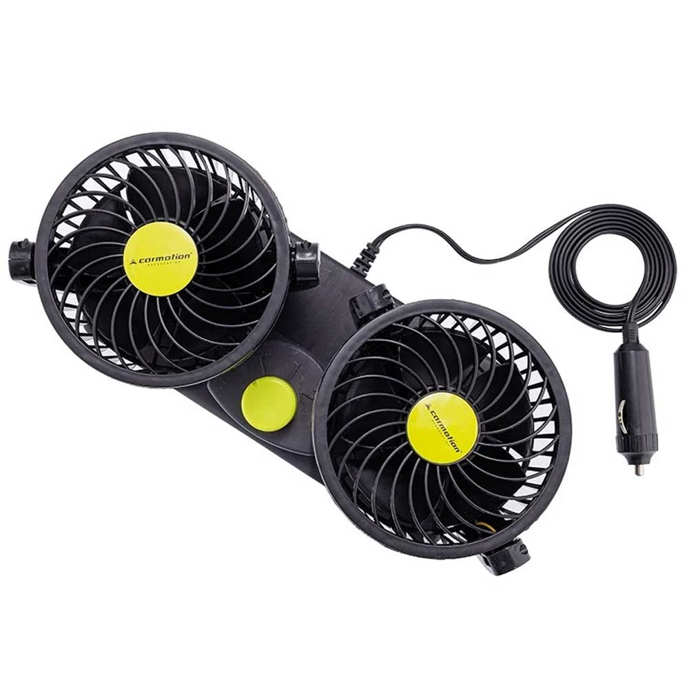 Autós ventilátor - 12V/8W, 2x10 cm átmérő