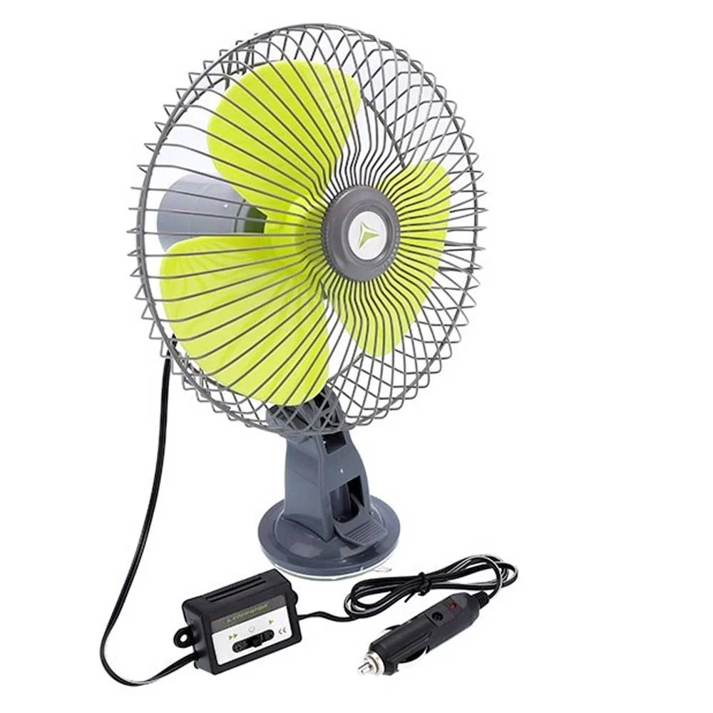 Autós ventilátor tapadókoronggal - 12V/21W, 20 cm átmérő