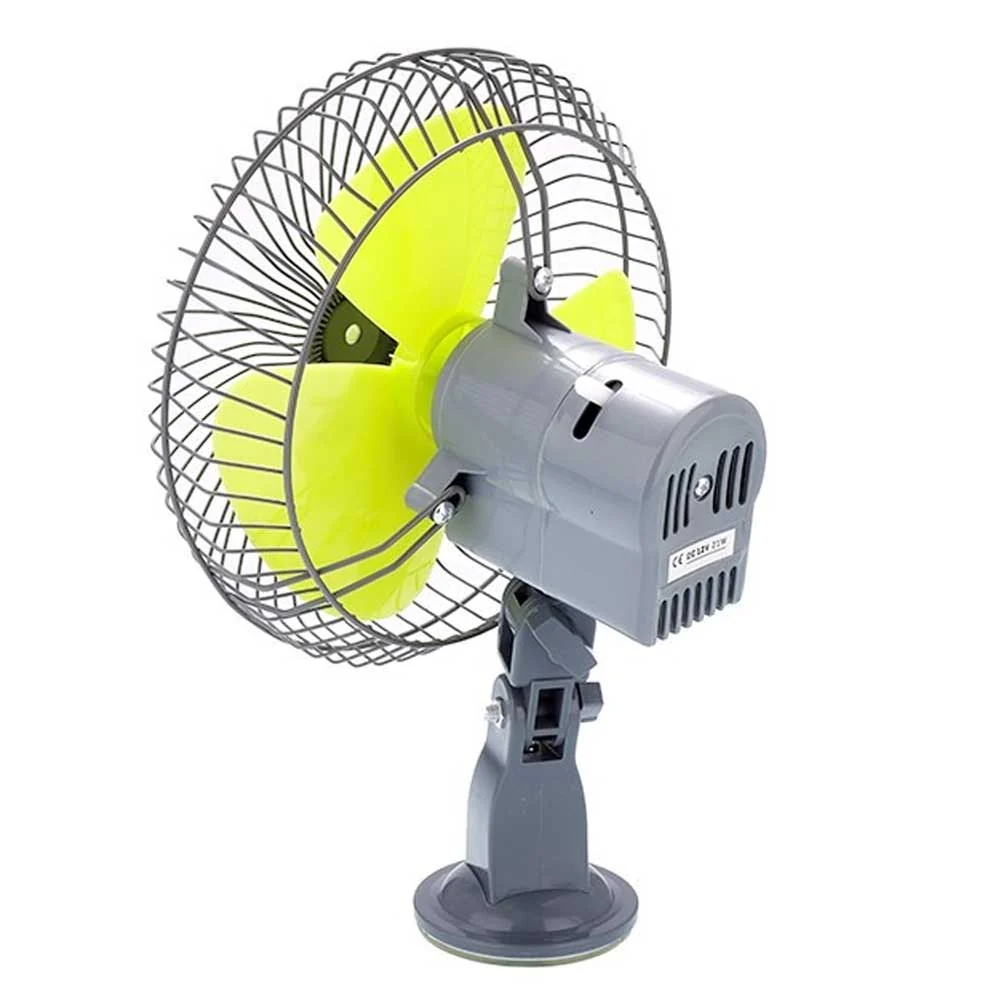 Autós ventilátor tapadókoronggal - 12V/21W, 20 cm átmérő
