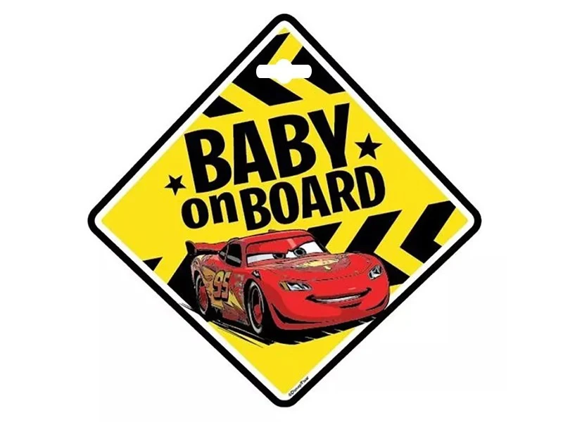 Baby on Board tányér, Autók