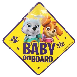 Baby On Board tányér, Mancs őrjárat lányok