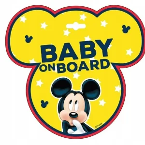 Baby on Board tányér, Mickey