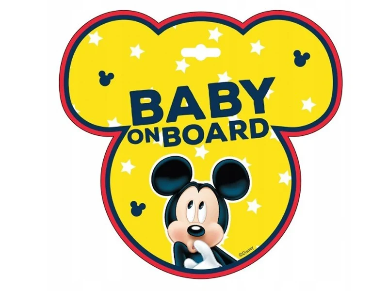 Baby on Board tányér, Mickey