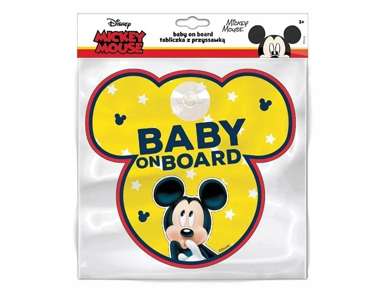 Baby on Board tányér, Mickey