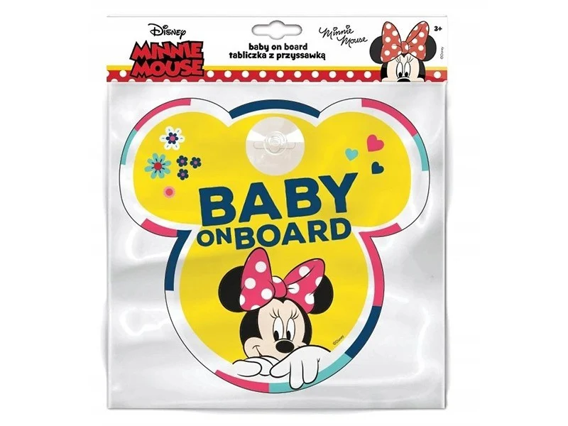 Baby on Board tányér, Minnie