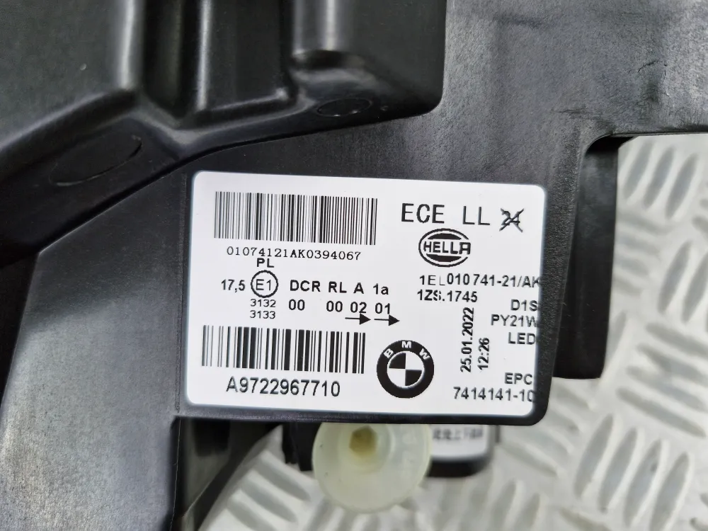 Bal első fényszóró BMW 1-es sorozat F20 F21 2. fázis TELJES LED A9722967710 (2015/03-tól) eredeti használt