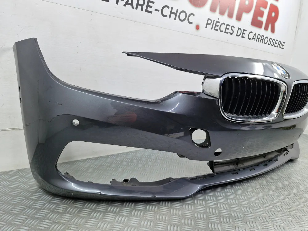 BMW 3-as sorozat (F30/F31) 2. fázis (2015.09-től) első lökhárító – Eredeti használt alkatrész radarokkal, parkolóassziszte...