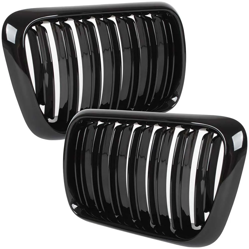 BMW 3 E36 hűtőrács (fényes fekete, double bar – bal+jobb) 1996-2000