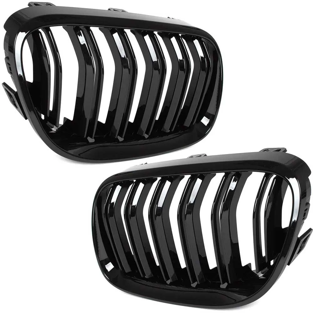 BMW 3 E92, E93 hűtőrács (fényes fekete, double bar – bal+jobb) 2010-2013