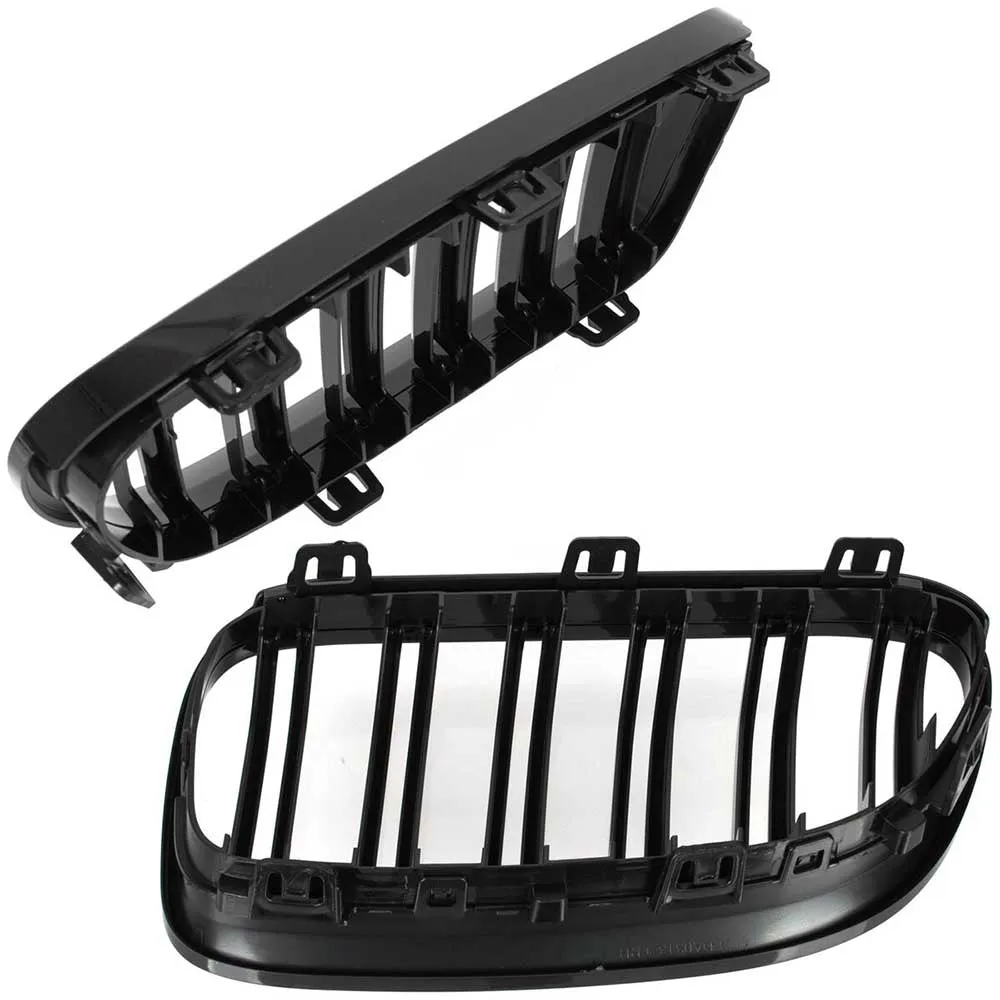 BMW 3 E92, E93 hűtőrács (fényes fekete, double bar – bal+jobb) 2010-2013