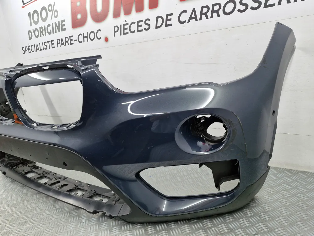 Első lökhárító BMW X1 (F48) 1. fázis (2015.09-től 2020.03-ig) – Eredeti használt alkatrész radarokkal és parkolóassziszten...