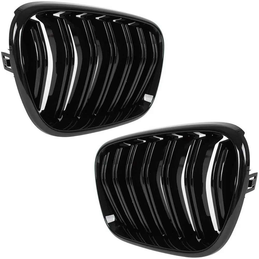 BMW X4 F26 hűtőrács (fényes fekete, double bar – bal+jobb) 2011-2014