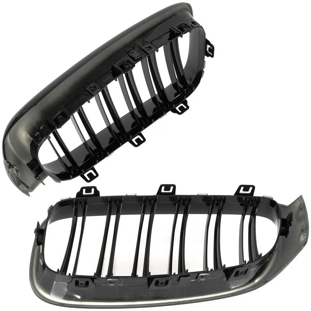 BMW 3 F34 GT hűtőrács (fényes fekete, double bar – bal+jobb) 2013-2020