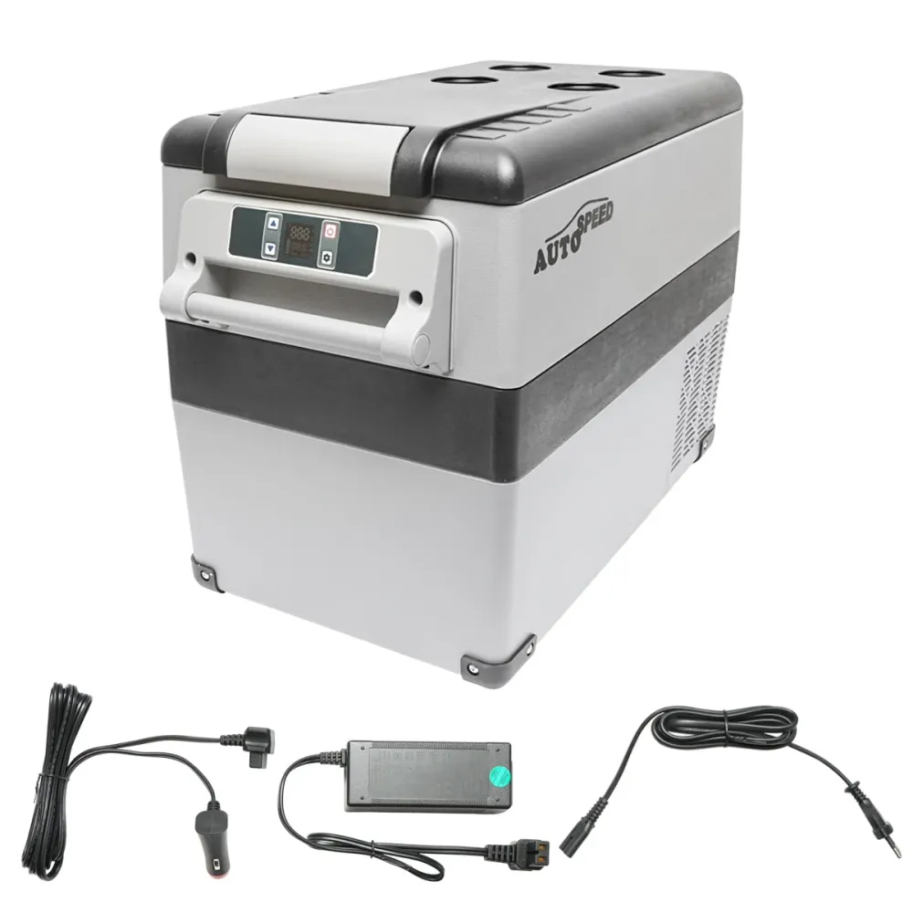 Intelligens autós hűtőszekrény kompresszorral 42L 12-24-220V 60W, Bluetooth, Autospeed