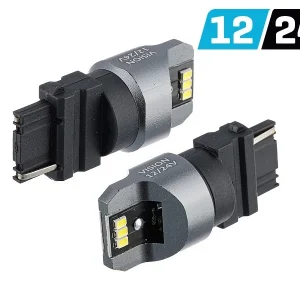 Izzó VISION P27W (T25) 12/24V 6x 3020 SMD LED, nem poláris, CANBUS, fehér, 2 db