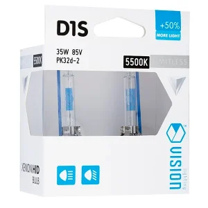 Izzók Xenon VISION D1S 5500K 85V 35W PK32d-2 + 50% határtalan fehér, 2 db