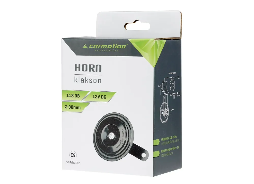 Kürt 12V, 118 dB, átm. 90 mm, E9 homologizáció