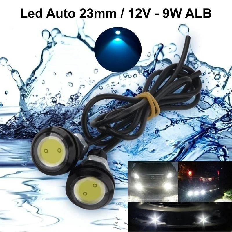 Led Auto 23mm / 12V - 9W / FEHÉR, 2 db/szett