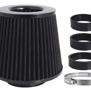 Légszűrő, kúpos 155x130x120 mm, fekete, adapterek: 60, 63, 70 mm