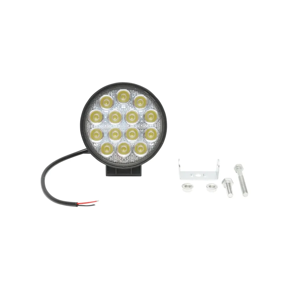 LÁMPA, 14 LED-DEL, 10–30V, 42W, 60° SUGÁRZÁSI SZÖG, FLOOD TÍPUS, 114X114X61 MM, IP67, 6000K, BRECKNER GERMANY