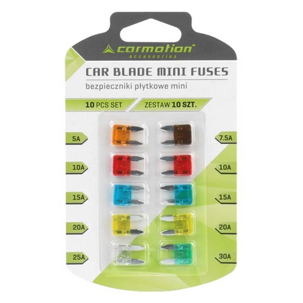 Mini lapos biztosíték - 10 darabos