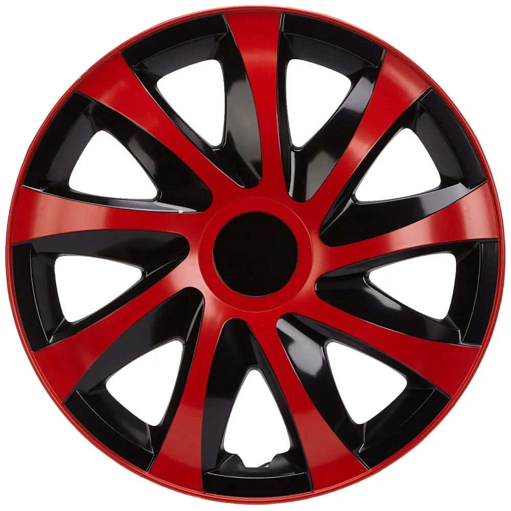 NRM DRACO 15" univerzális keréktárcsák piros/fekete 4 db