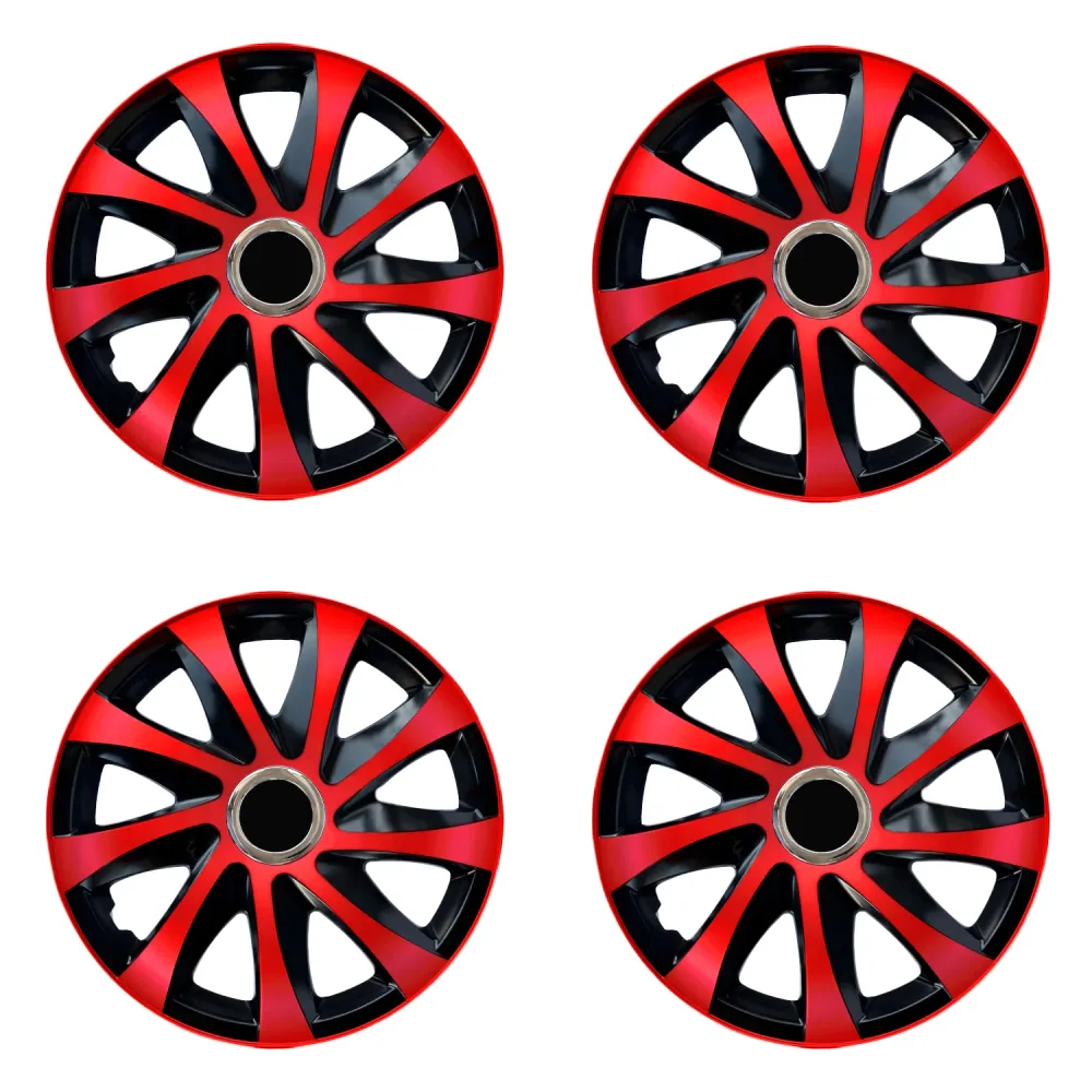 15" NRM DRIFT Extra piros/fekete univerzális dísztárcsa 4 db