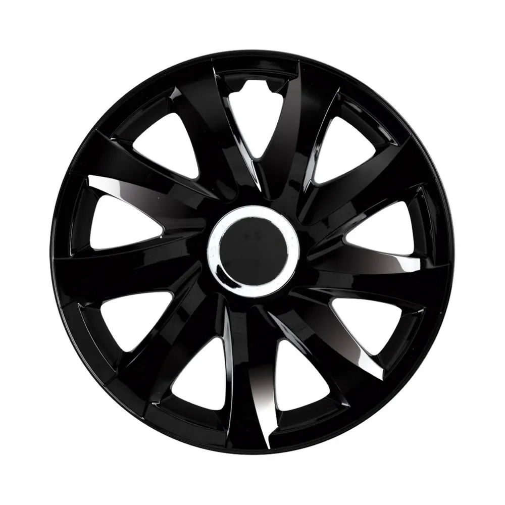 NRM DRIFT 15" univerzális dísztárcsa fekete lakk préselt 4 db