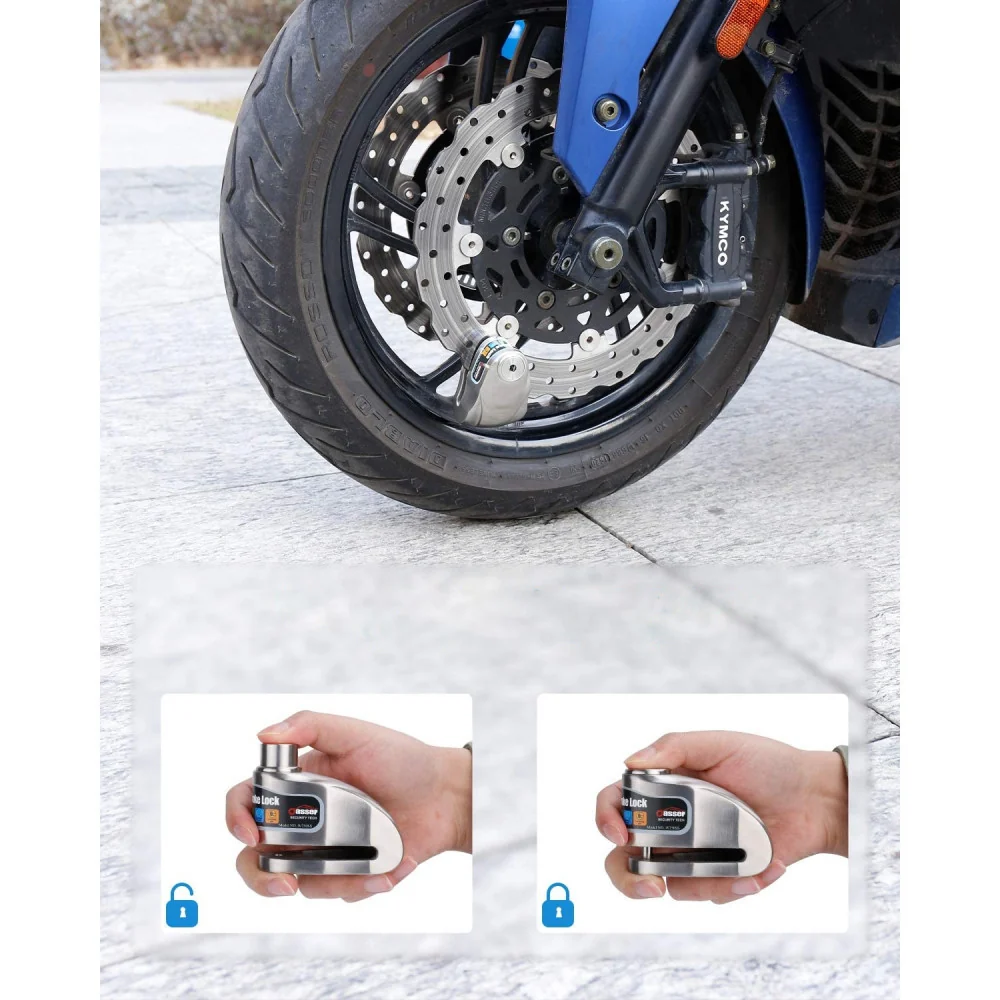Oasser motorkerékpár, bicikli tárcsafék zár