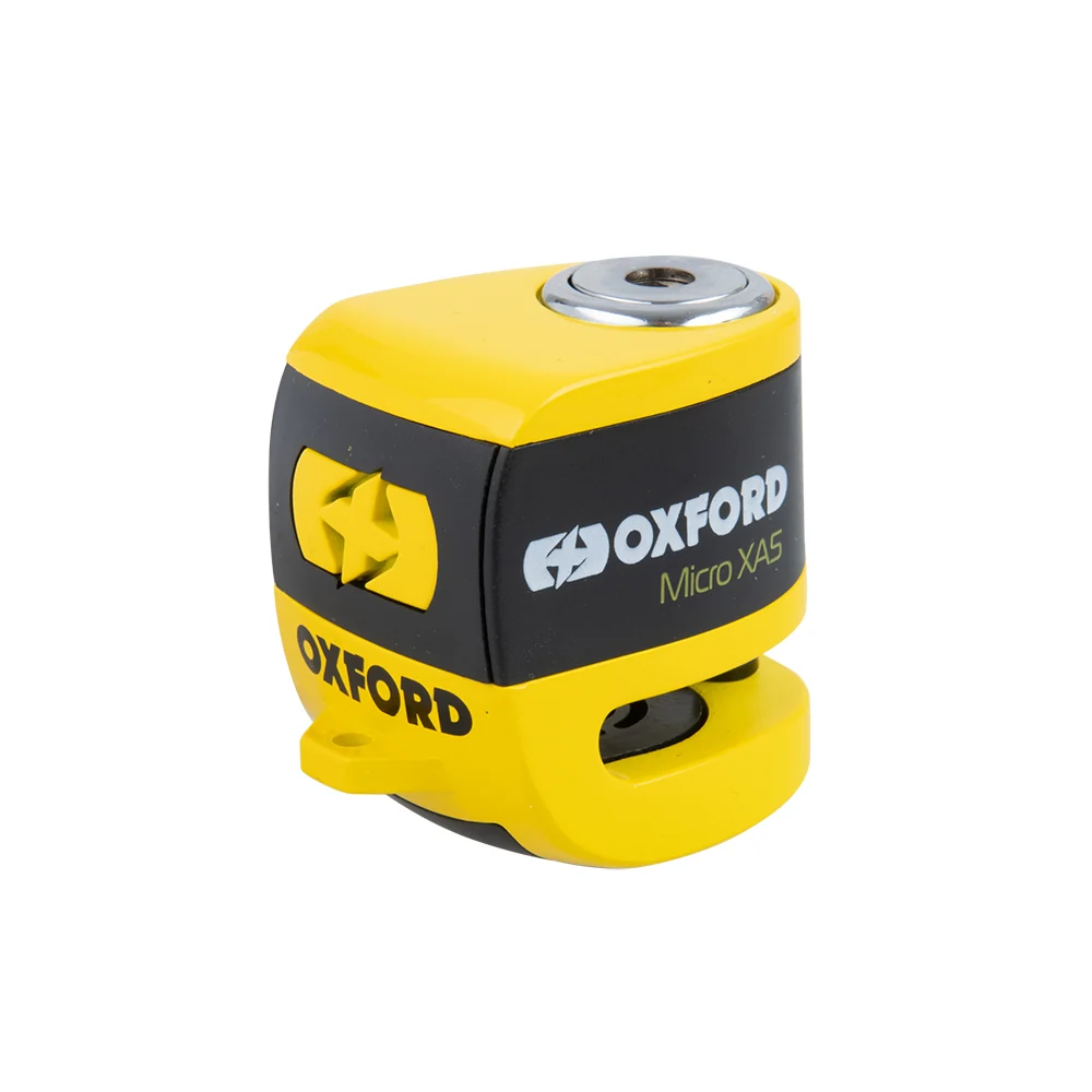 Oxford Micro XA5 riasztós tárcsazár, sárga/fekete