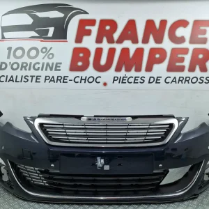 Első lökhárító Peugeot 308 II Fázis 1 Allure Féline (2013-2017) – Eredeti használt, radarral és fényszórómosóval