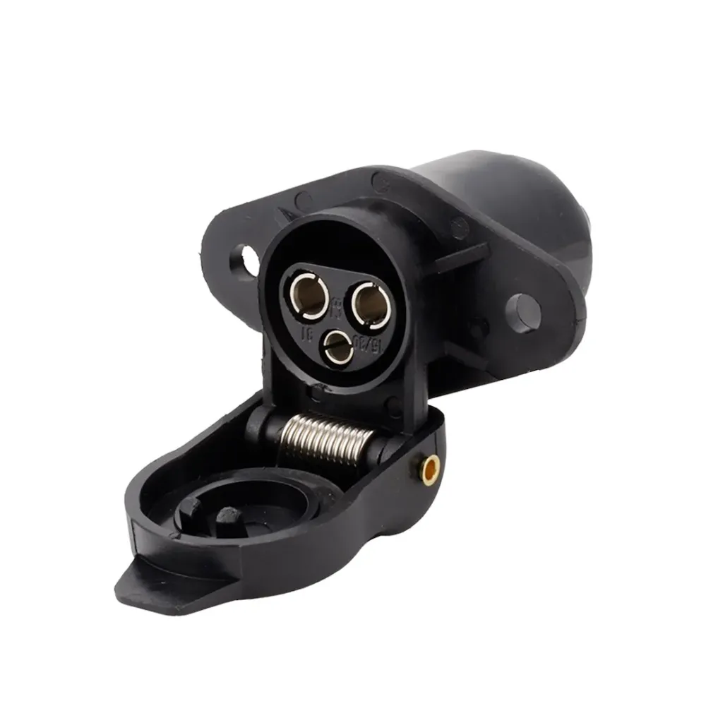Pótkocsi csatlakozó adapter, 3 PIN, laza, műanyag