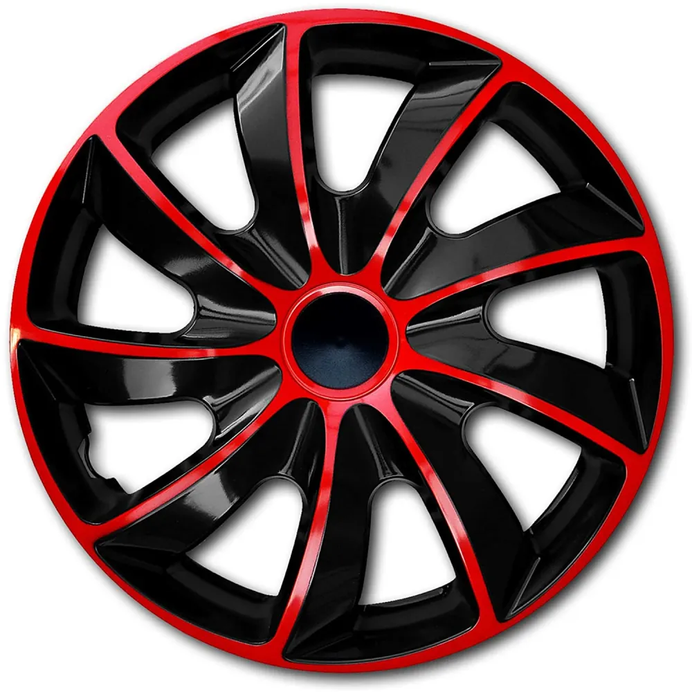 14" QUAD piros/fekete keréktárcsák készlet 4 db