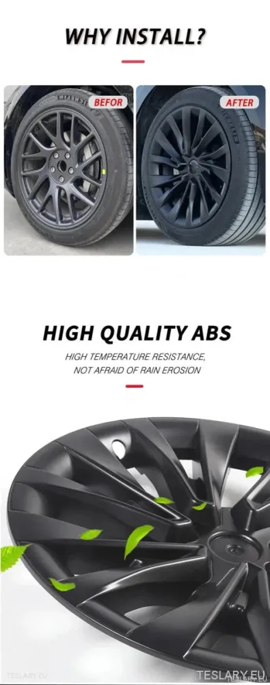 18" Tesla 3 Highland teljes felni ezüst dísztárcsák