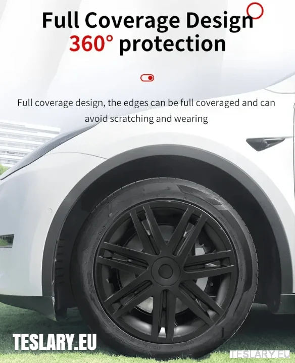 TESLA MODEL Y 19" EGYEDI S3 TELJES FEDÉSŰ KERÉKAGYAK CSILLAG STÍLUSÚ
