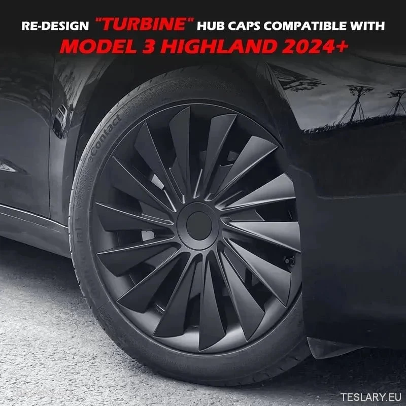 18" Tesla Model 3+ Highland Performance indukciós stílusú dísztárcsák - matt fekete