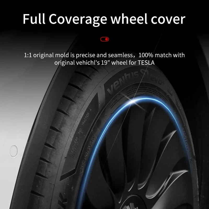 TESLA Y 19" TELJES FEDÉSŰ STORM DÍSZPÓK - MATT FEKETE