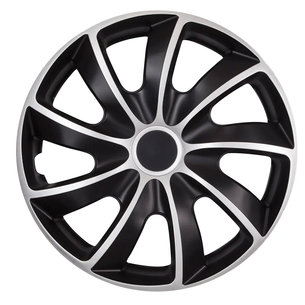 Univerzális keréktárcsák 15" QUAD BICOLOR fekete/ezüst 4 db