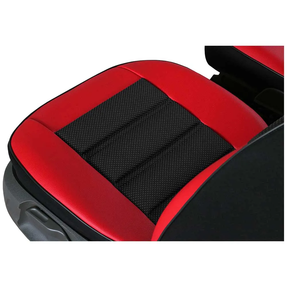 Univerzális Piros bőr vezetői üléshuzat Ergonomic