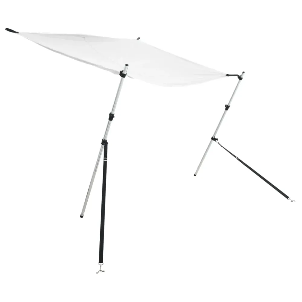 vidaXL fehér T-alakú árnyékolóhosszabbító 170 x 208 x (115-183) cm