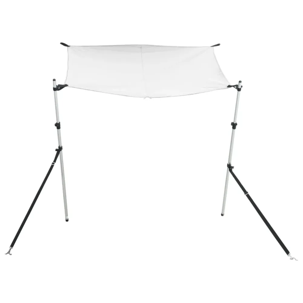 vidaXL fehér T-alakú árnyékolóhosszabbító 170 x 208 x (115-183) cm
