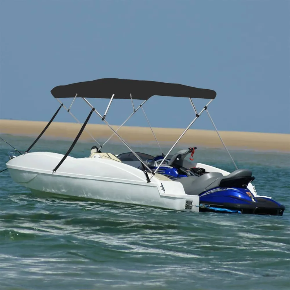 vidaXL fekete négyágú bimini tető 243 x 196 x 137 cm